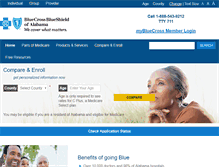 Tablet Screenshot of bcbsalmedicare.com